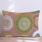 Boho Rings on Rings Throw Pillow - Hillcroft Home