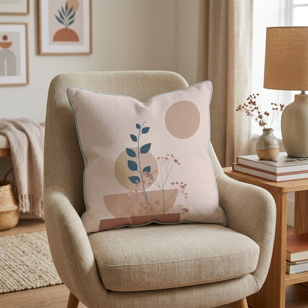 Boho Sunset Still Life Throw Pillow - Hillcroft Home