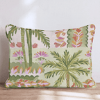 Boho Trees and Palms Throw Pillow - Hillcroft Home
