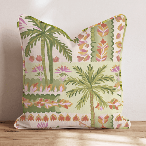 Boho Trees and Palms Throw Pillow - Hillcroft Home