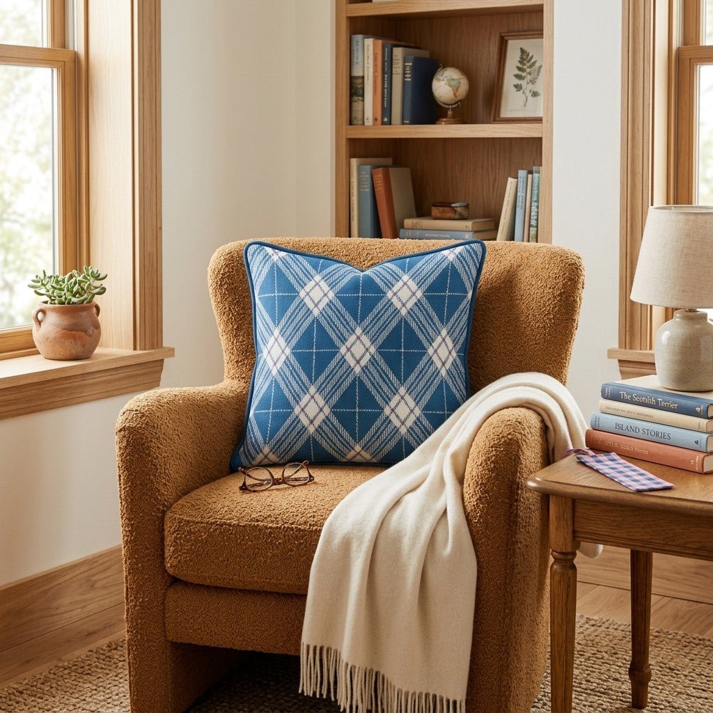Bold and Beautiful Plaid Throw Pillow - Hillcroft Home