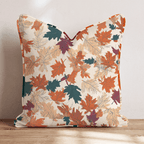 Bold Harvest Maple Throw Pillow - Hillcroft Home
