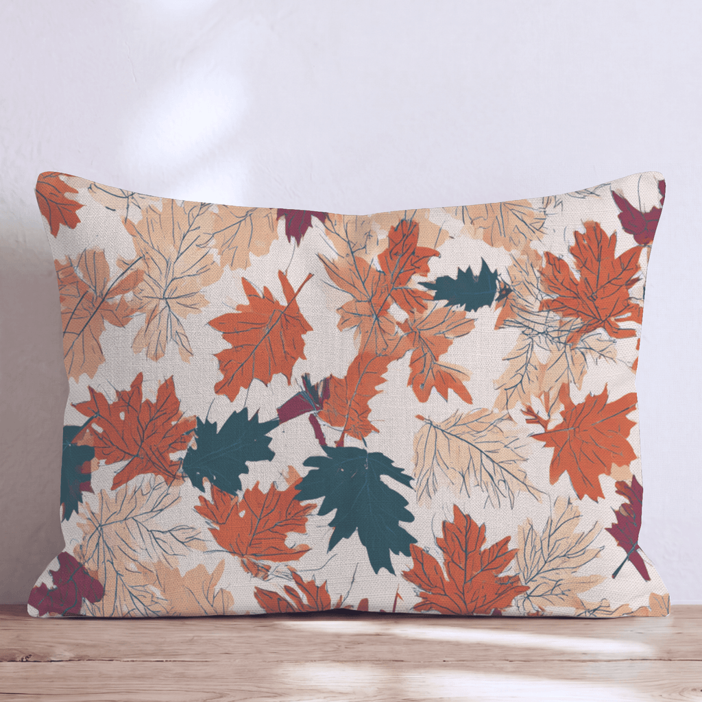 Bold Harvest Maple Throw Pillow - Hillcroft Home