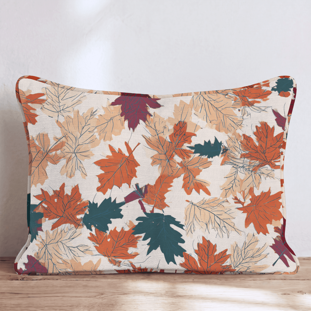Bold Harvest Maple Throw Pillow - Hillcroft Home