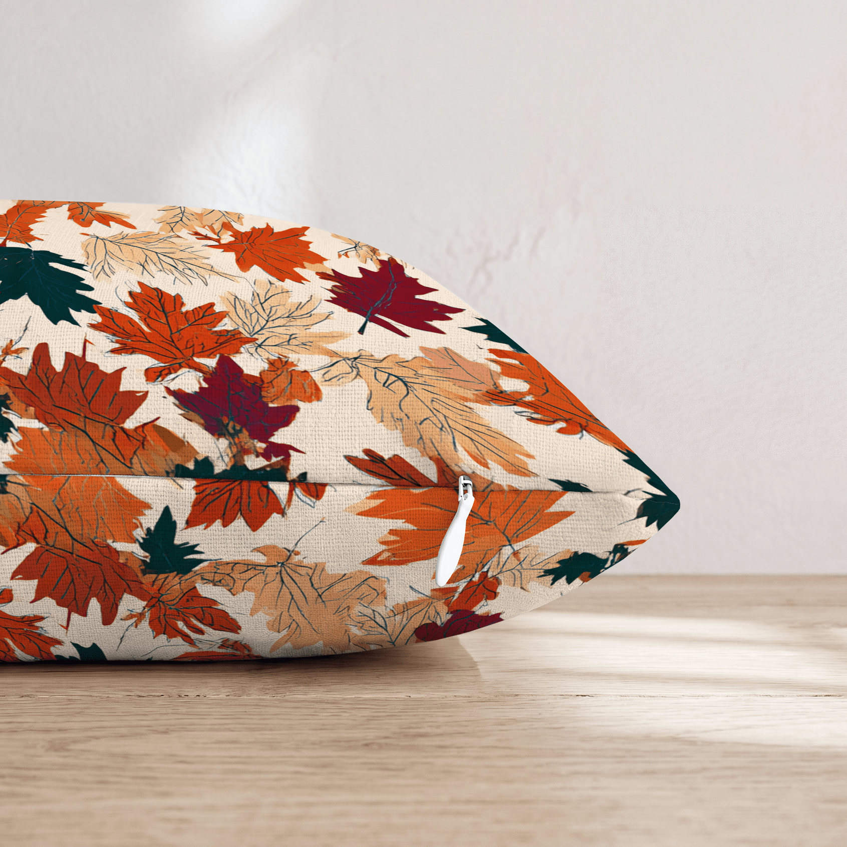 Bold Harvest Maple Throw Pillow - Hillcroft Home