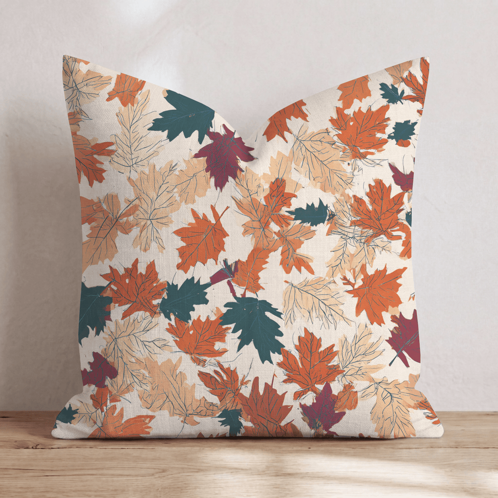 Bold Harvest Maple Throw Pillow - Hillcroft Home
