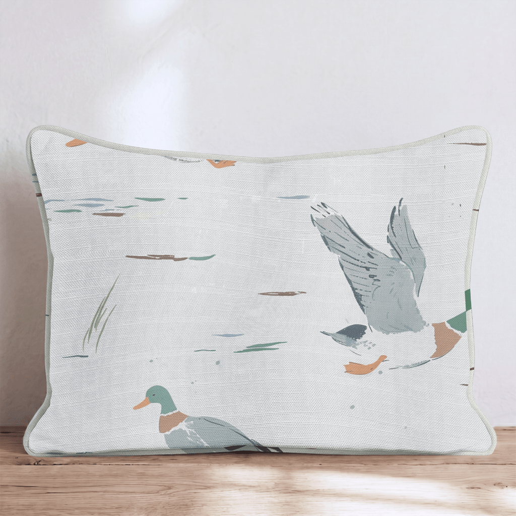 Bold Mallard Flight Throw Pillow - Hillcroft Home