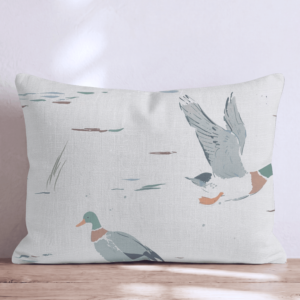 Bold Mallard Flight Throw Pillow - Hillcroft Home