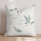 Bold Mallard Flight Throw Pillow - Hillcroft Home