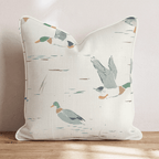 Bold Mallard Flight Throw Pillow - Hillcroft Home
