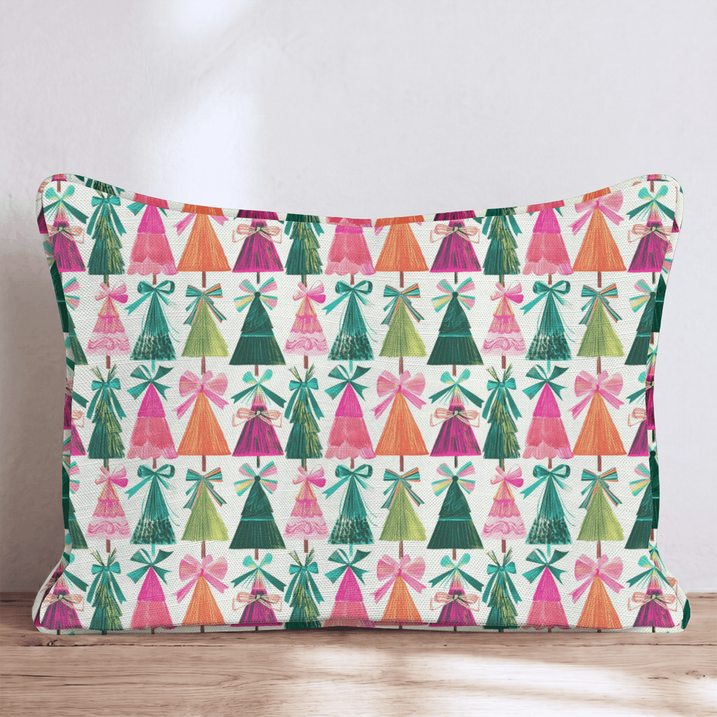Bold Pastel Trees Throw Pillow throw pillow - Hillcroft Home
