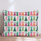 Bold Pastel Trees Throw Pillow throw pillow - Hillcroft Home