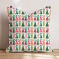 Bold Pastel Trees Throw Pillow throw pillow - Hillcroft Home