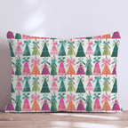 Bold Pastel Trees Throw Pillow throw pillow - Hillcroft Home