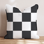 Bold White Check Throw Pillow - Hillcroft Home