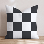 Bold White Check Throw Pillow - Hillcroft Home