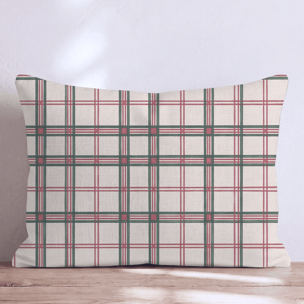 Bookbinder_s Check Throw Pillow throw pillow - Hillcroft Home