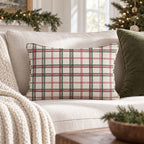 Bookbinder_s Check Throw Pillow throw pillow - Hillcroft Home