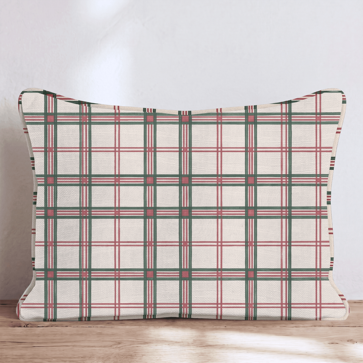 Bookbinder_s Check Throw Pillow throw pillow - Hillcroft Home