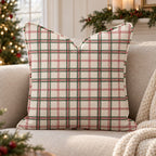 Bookbinder_s Check Throw Pillow throw pillow - Hillcroft Home