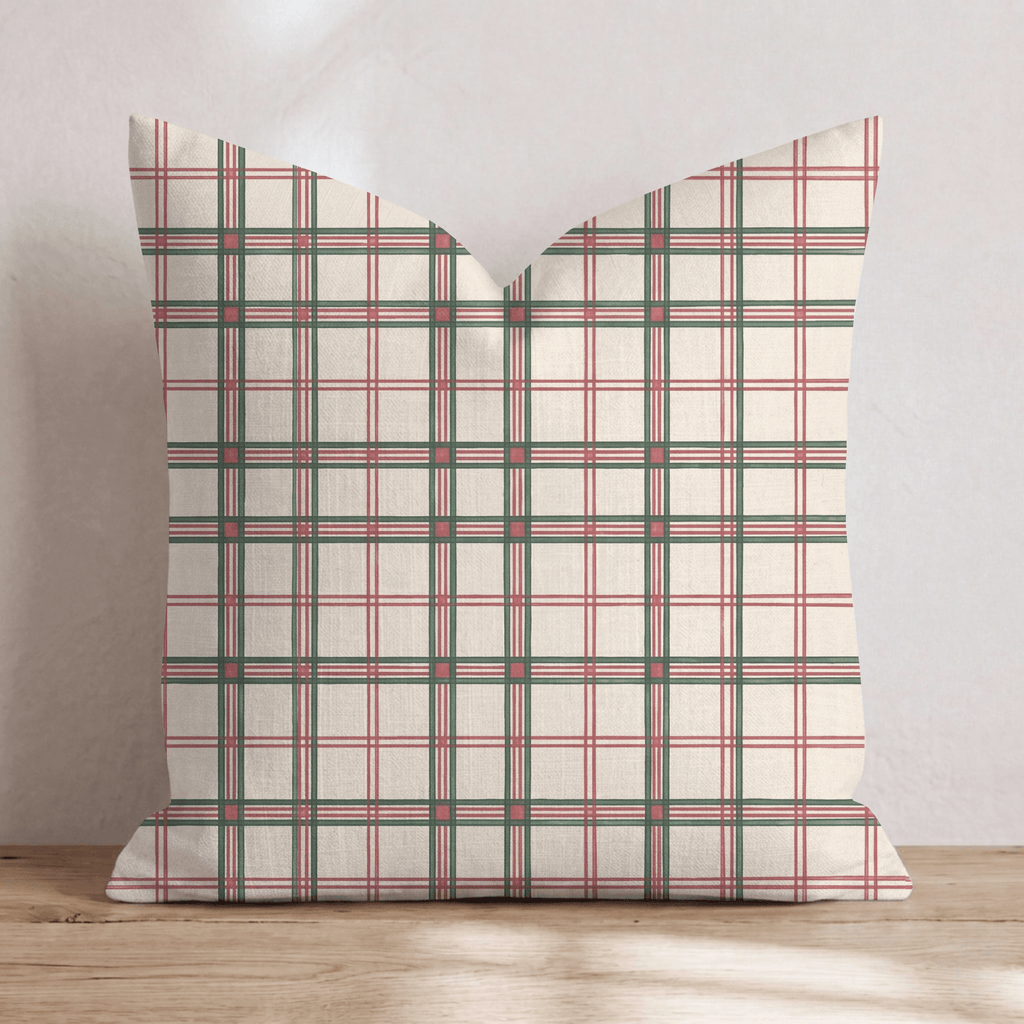 Bookbinder_s Check Throw Pillow throw pillow - Hillcroft Home