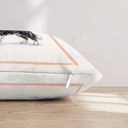Border Collie Coffee Throw Pillow - Hillcroft Home
