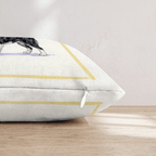 Border Collie Matcha Throw Pillow - Hillcroft Home
