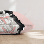 Border Collie Portrait Throw Pillow - Hillcroft Home