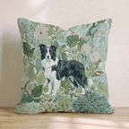 Border Collie Power Throw Pillow - Hillcroft Home