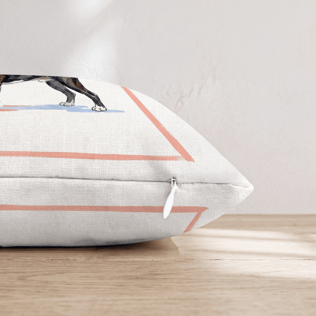 Boston Terrier Lager Throw Pillow - Hillcroft Home