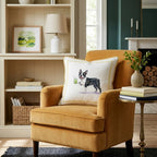 Boston Terrier Matcha Throw Pillow - Hillcroft Home