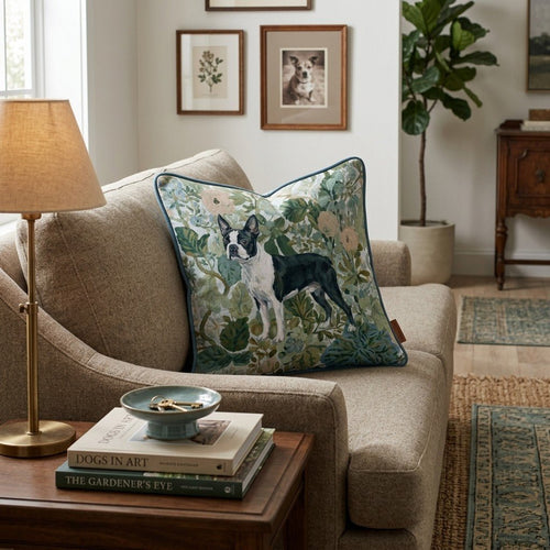 Boston Terrier Power Throw Pillow - Hillcroft Home