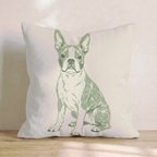 Boston Terrier Throw Pillow - Hillcroft Home