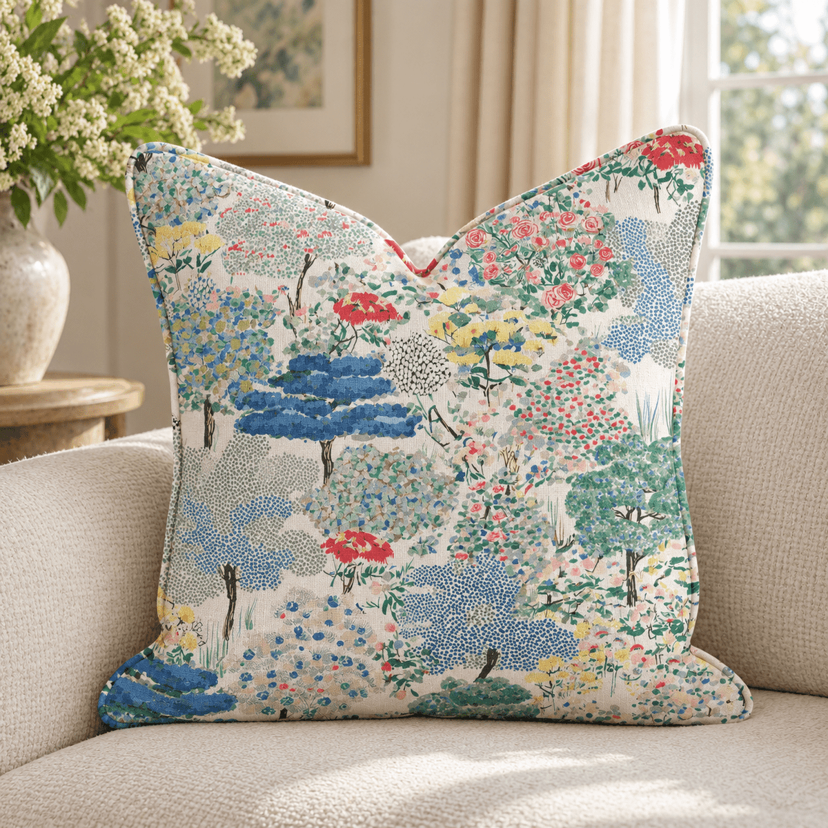 Botanical Bloom Throw Pillow throw pillow - Hillcroft Home