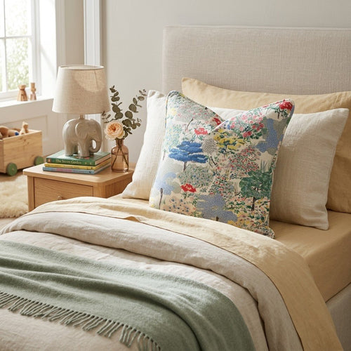 Botanical Bloom Throw Pillow - Hillcroft Home