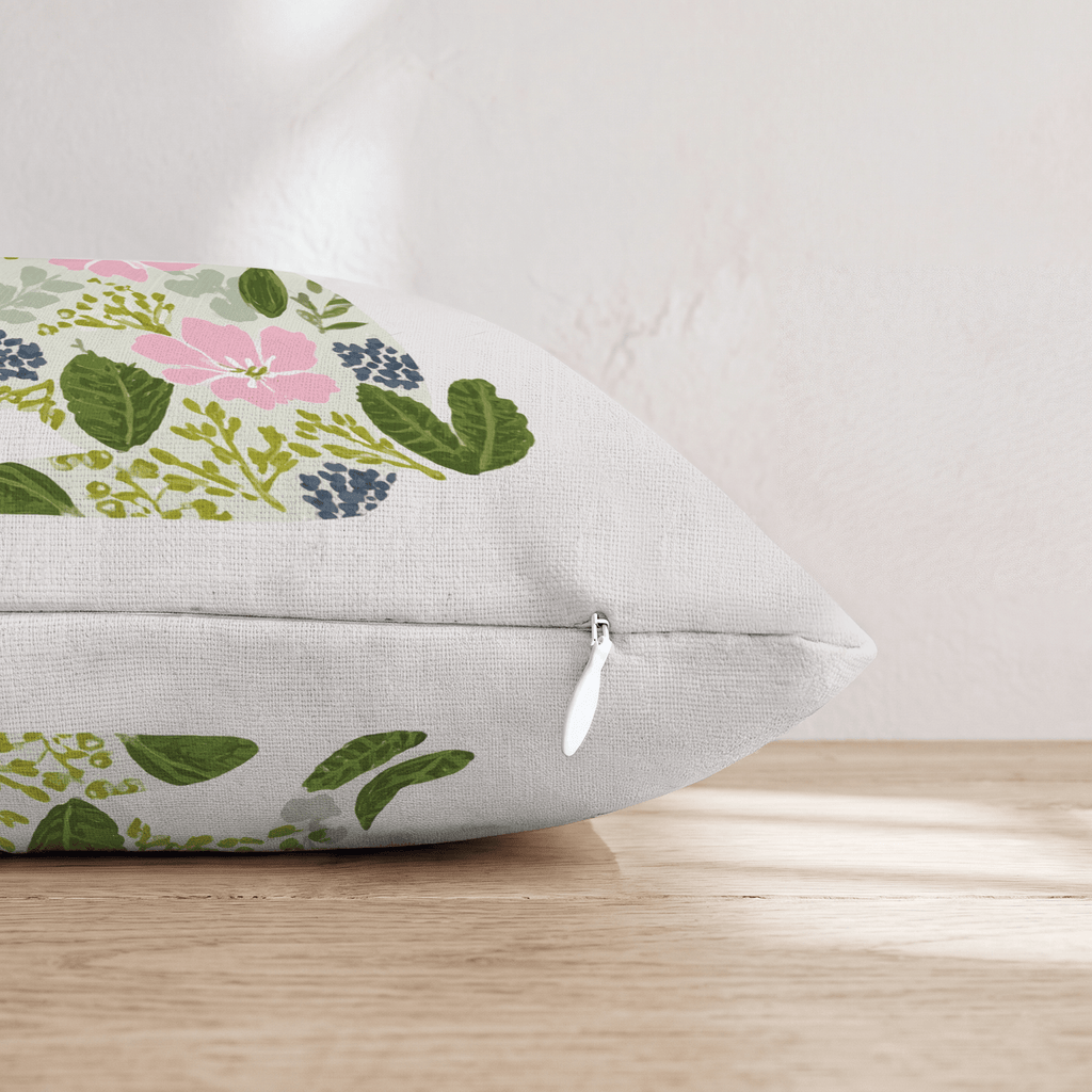 Botanical Bunny Throw Pillow - Hillcroft Home