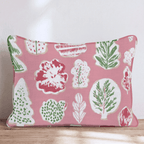Botanical Cookie Pink Throw Pillow - Hillcroft Home