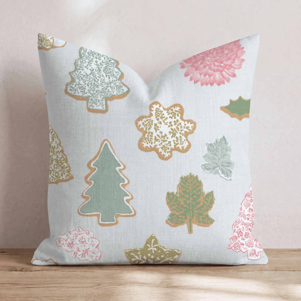 Botanical Cookie Sage Throw Pillow - Hillcroft Home