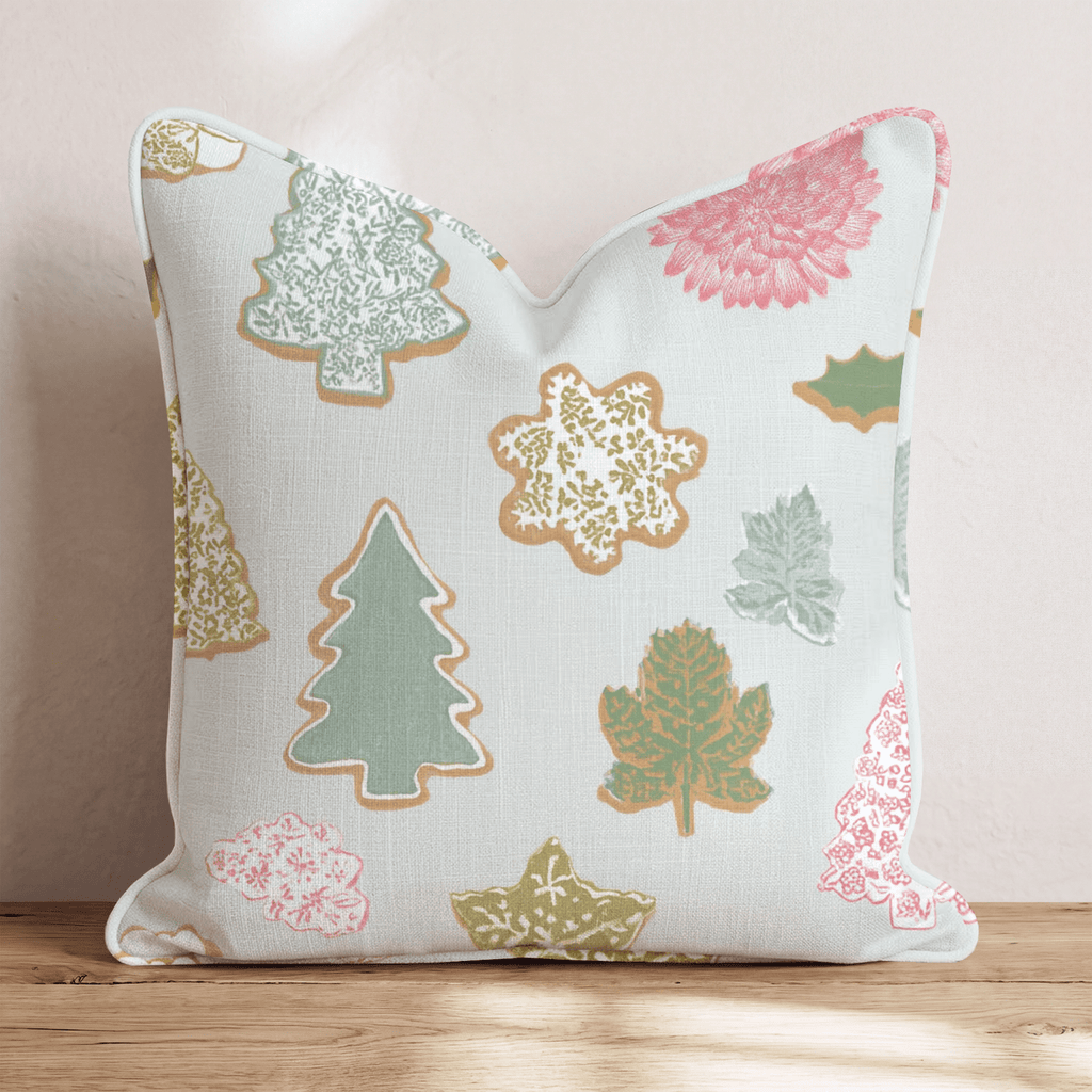 Botanical Cookie Sage Throw Pillow - Hillcroft Home