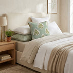 Botanical Damask Throw Pillow - Hillcroft Home
