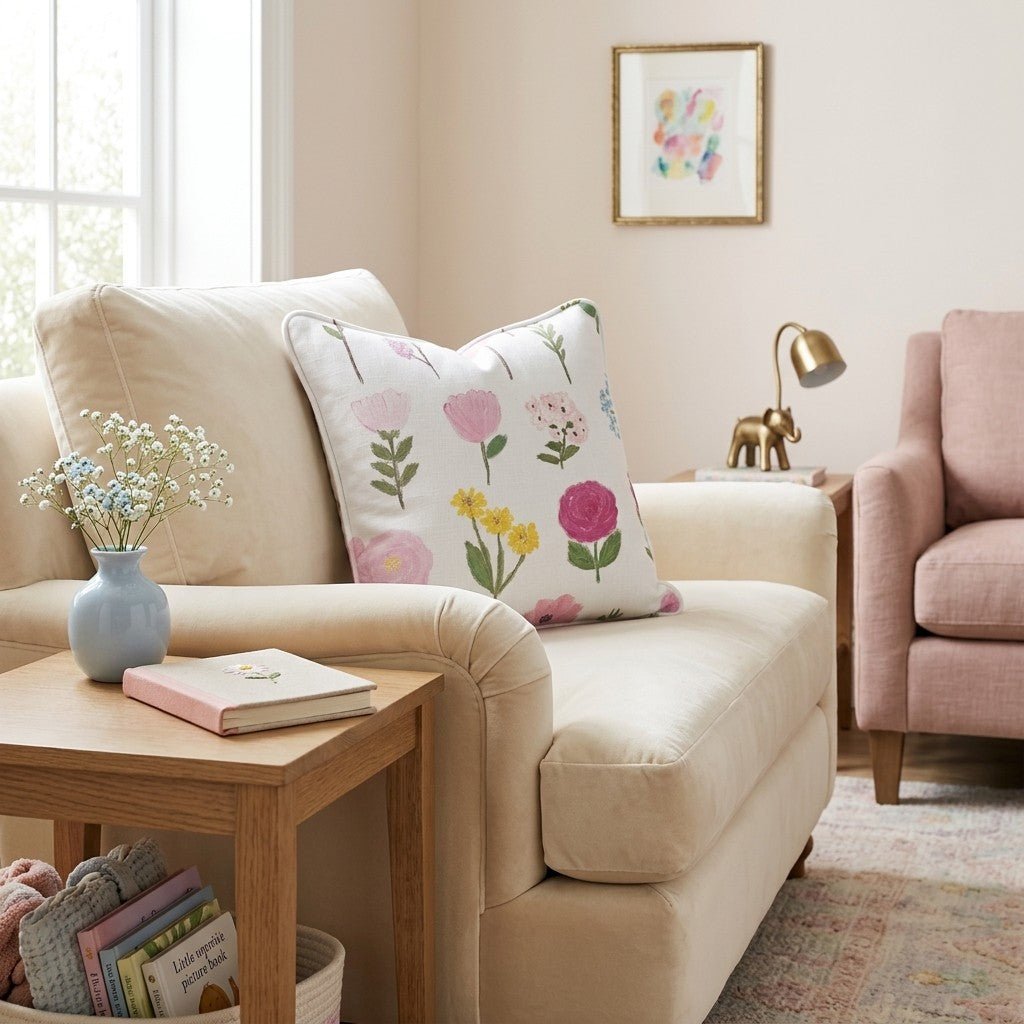 Botanical Garden Pop Throw Pillow - Hillcroft Home
