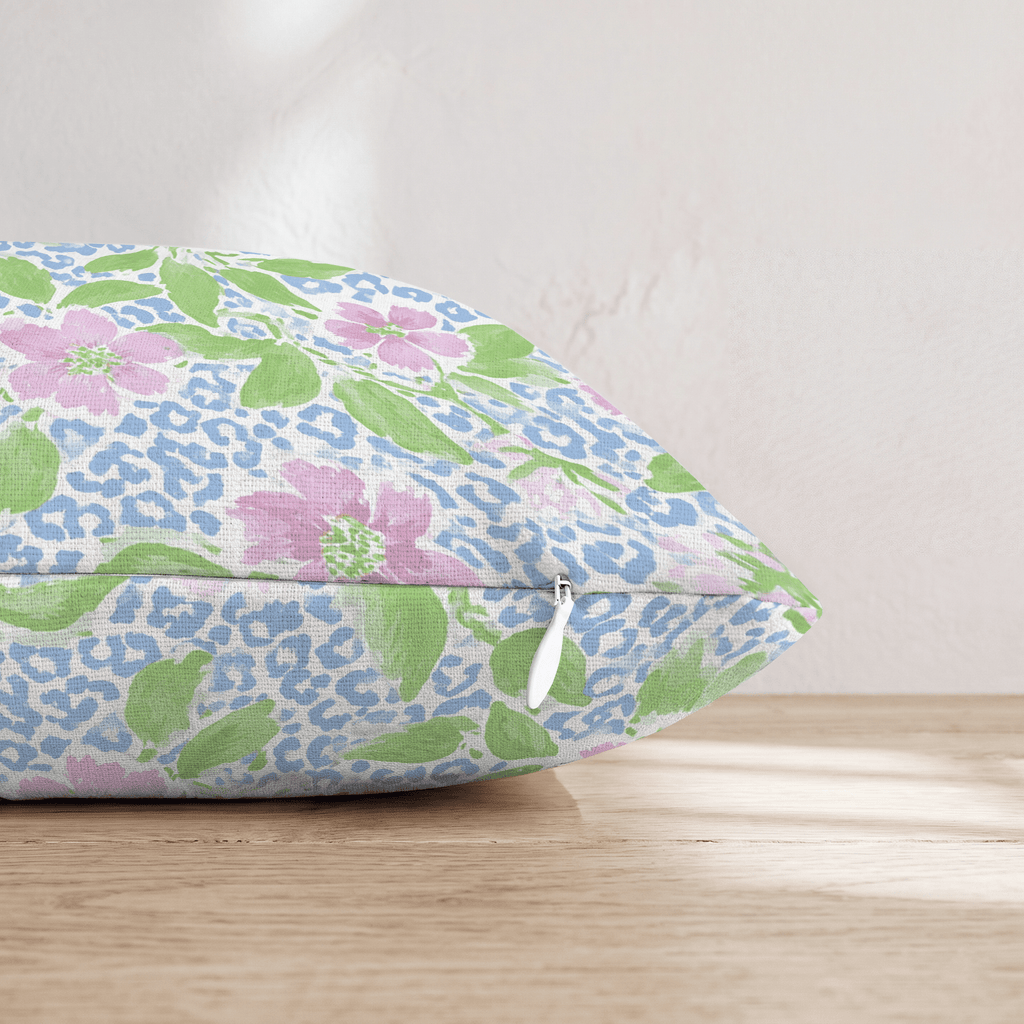 Botanical Leopard Throw Pillow - Hillcroft Home