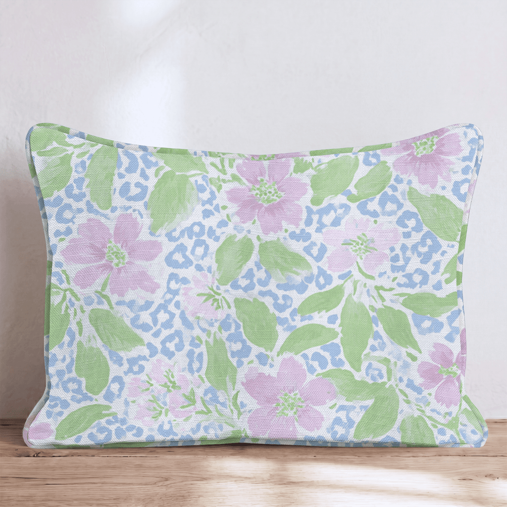 Botanical Leopard Throw Pillow - Hillcroft Home