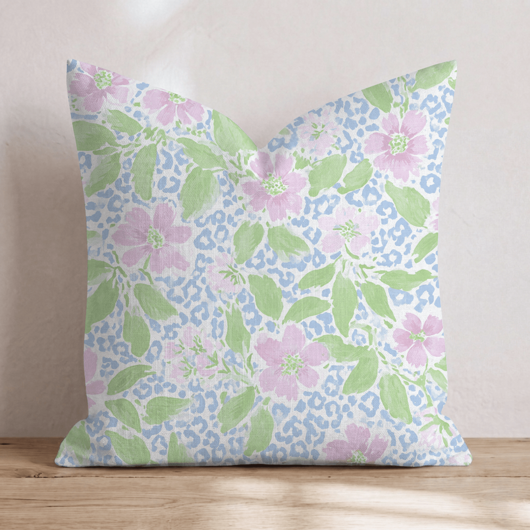 Botanical Leopard Throw Pillow - Hillcroft Home
