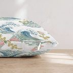 Botanical Waves Throw Pillow - Hillcroft Home