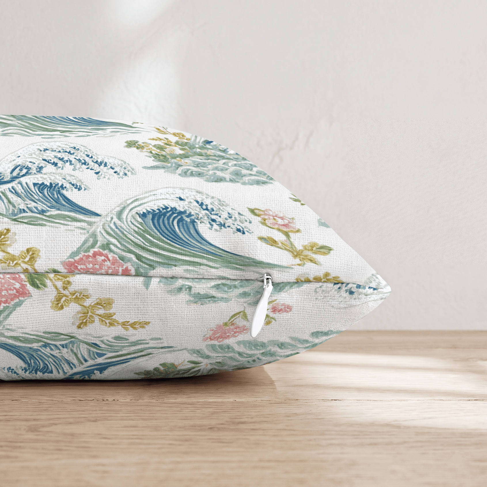 Botanical Waves Throw Pillow - Hillcroft Home