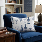 Bottles and Vines Throw Pillow - Hillcroft Home