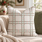 Bough Check Throw Pillow throw pillow - Hillcroft Home