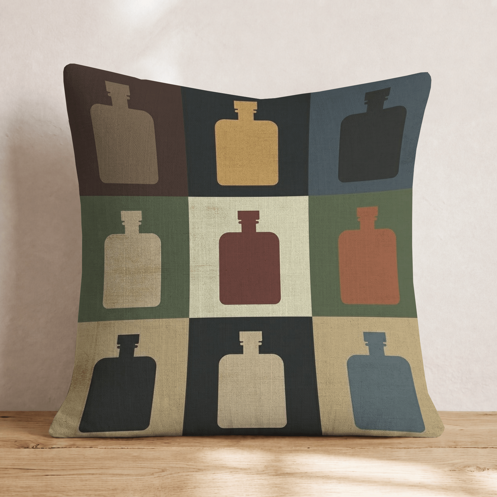Bourbon Checks Throw Pillow - Hillcroft Home