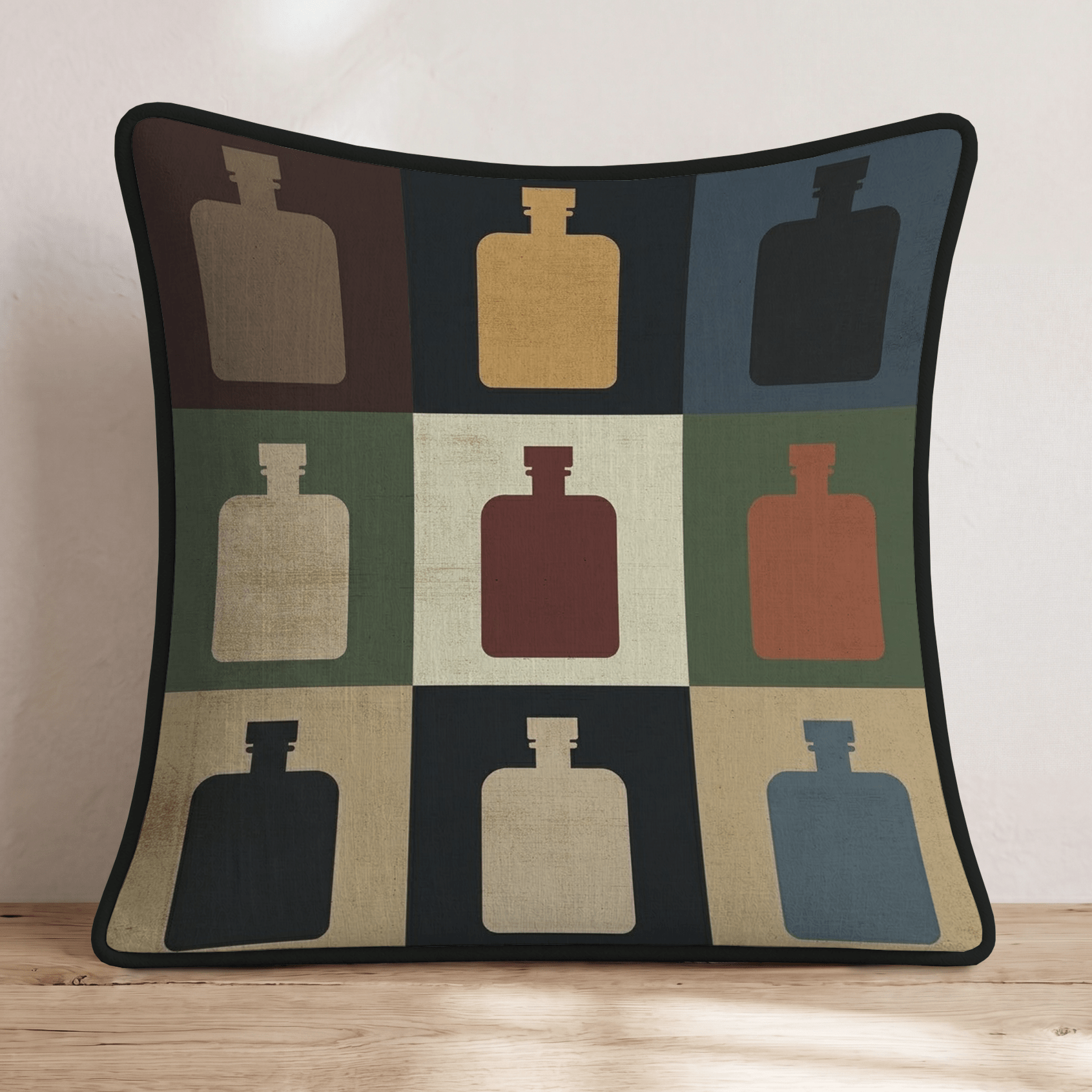 Bourbon Checks Throw Pillow - Hillcroft Home